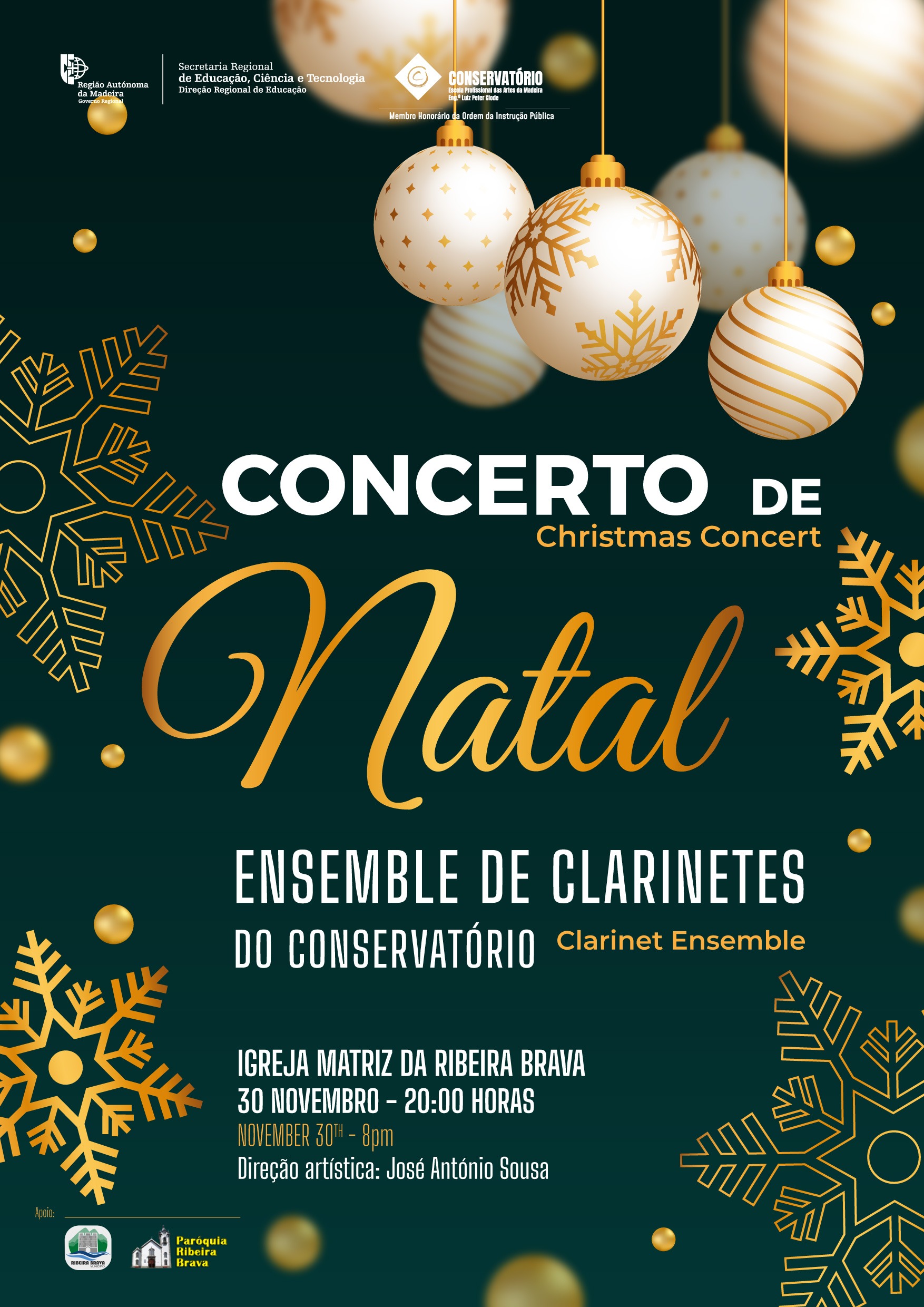 CARTAZ NATAL ENSEMBLE CLARINETES A3-01